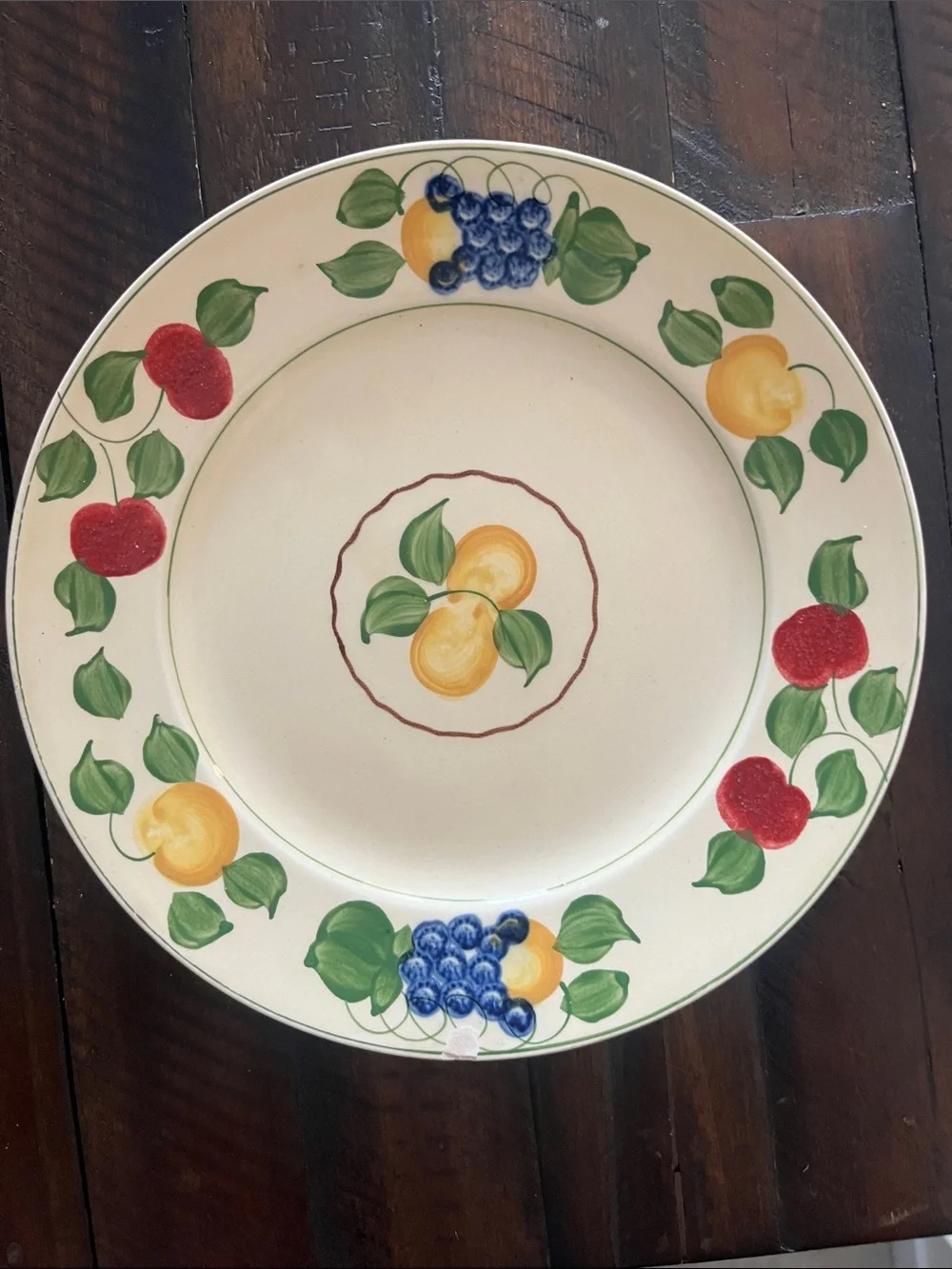 Adams Royal Ivory Fruit Motif Dinnerware Vintage 1920’s Fruit Design RD 67389